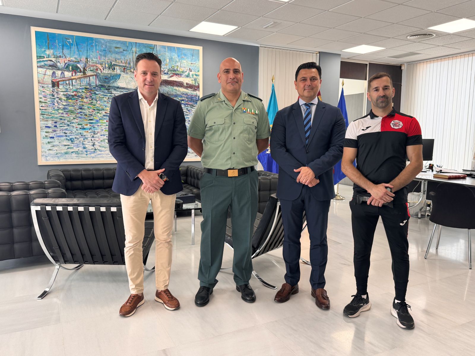 Recepción del Guardia Civil, Pablo Villalobos, tras ganar la medalla de oro en Judo en el Campeonato Nacional de todos los Ejércitos 